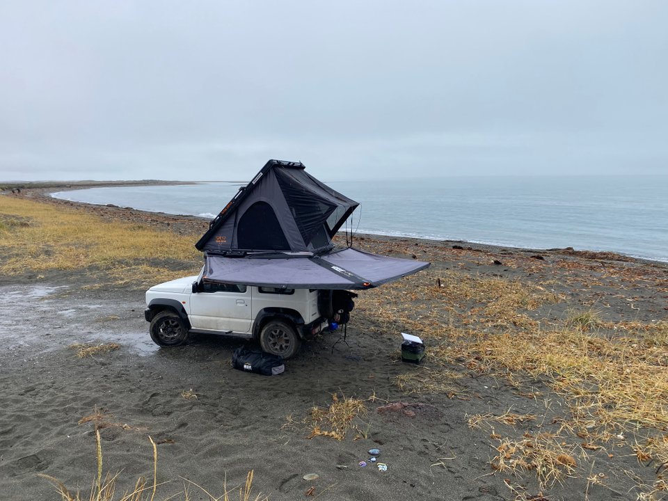 Playa estrecho de Magallanes en Kampium